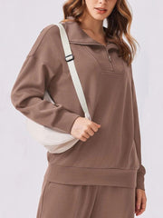 Women's Oversized Sweatshirt Wide Leg Pants Two Piece Set