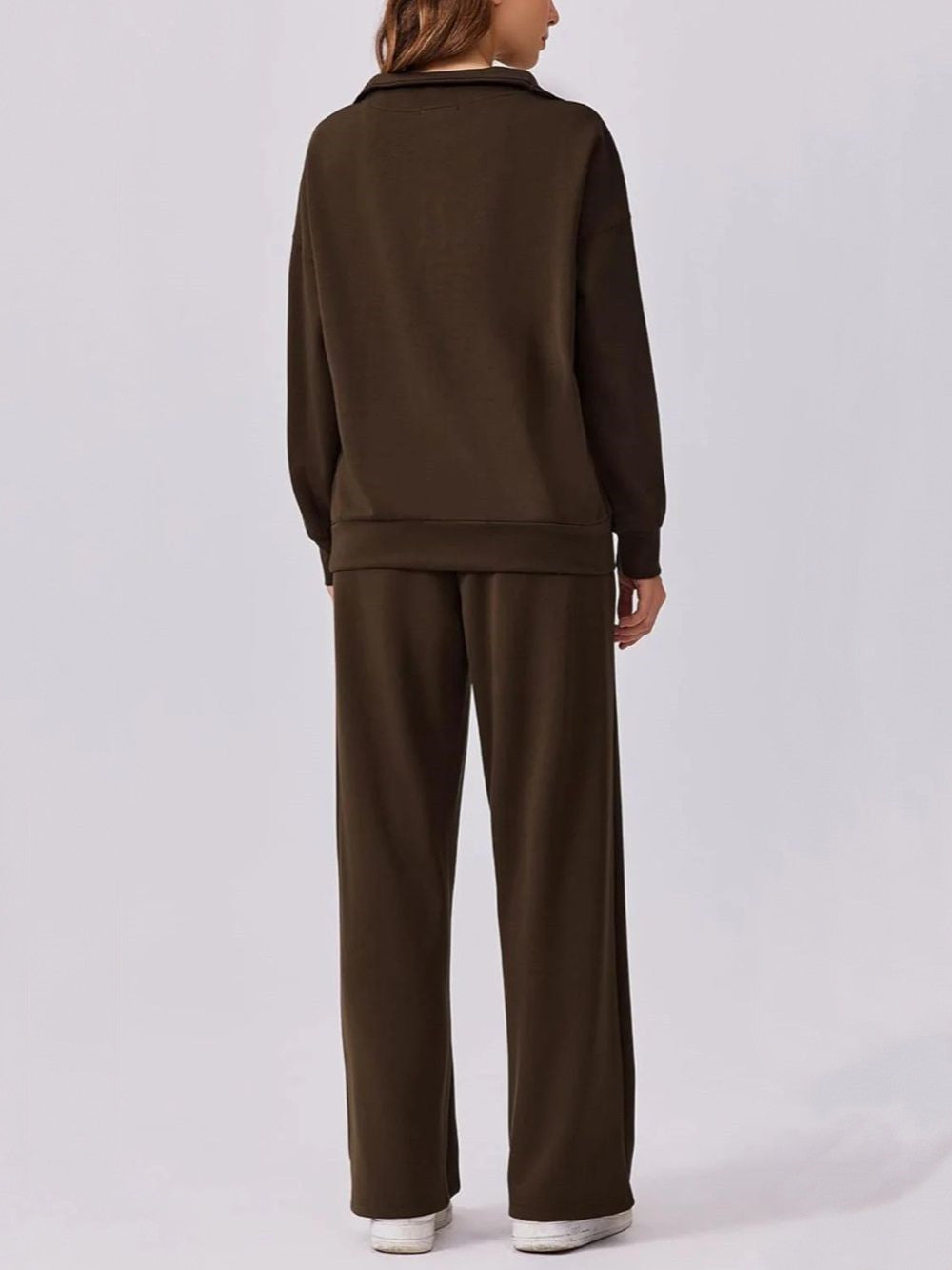 Women's Oversized Sweatshirt Wide Leg Pants Two Piece Set