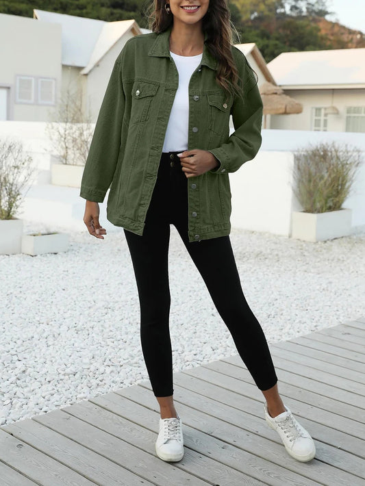 Women's Classic Button Down Denim Jacket