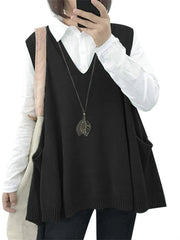 Women's Loose Swing Knit Sweater Vest