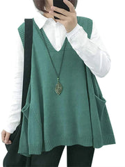 Women's Loose Swing Knit Sweater Vest