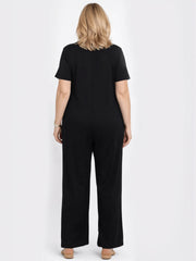Women's Contrast Color Cozy Jumpsuit