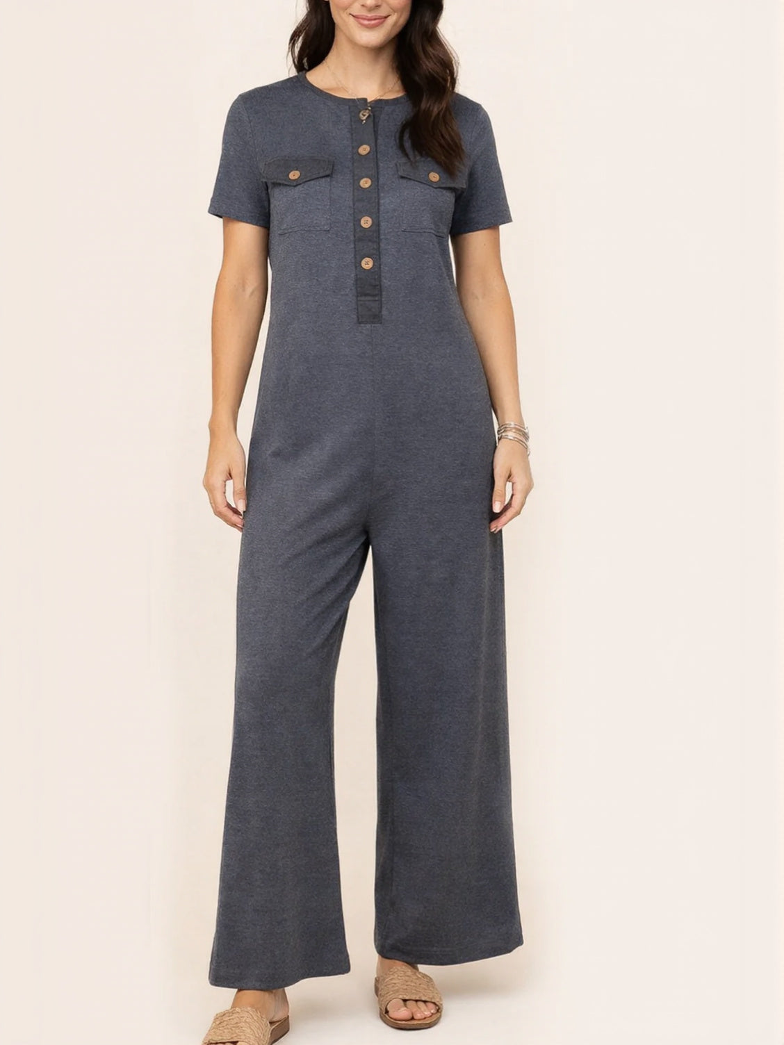Women's Contrast Color Cozy Jumpsuit