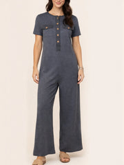 Women's Contrast Color Cozy Jumpsuit