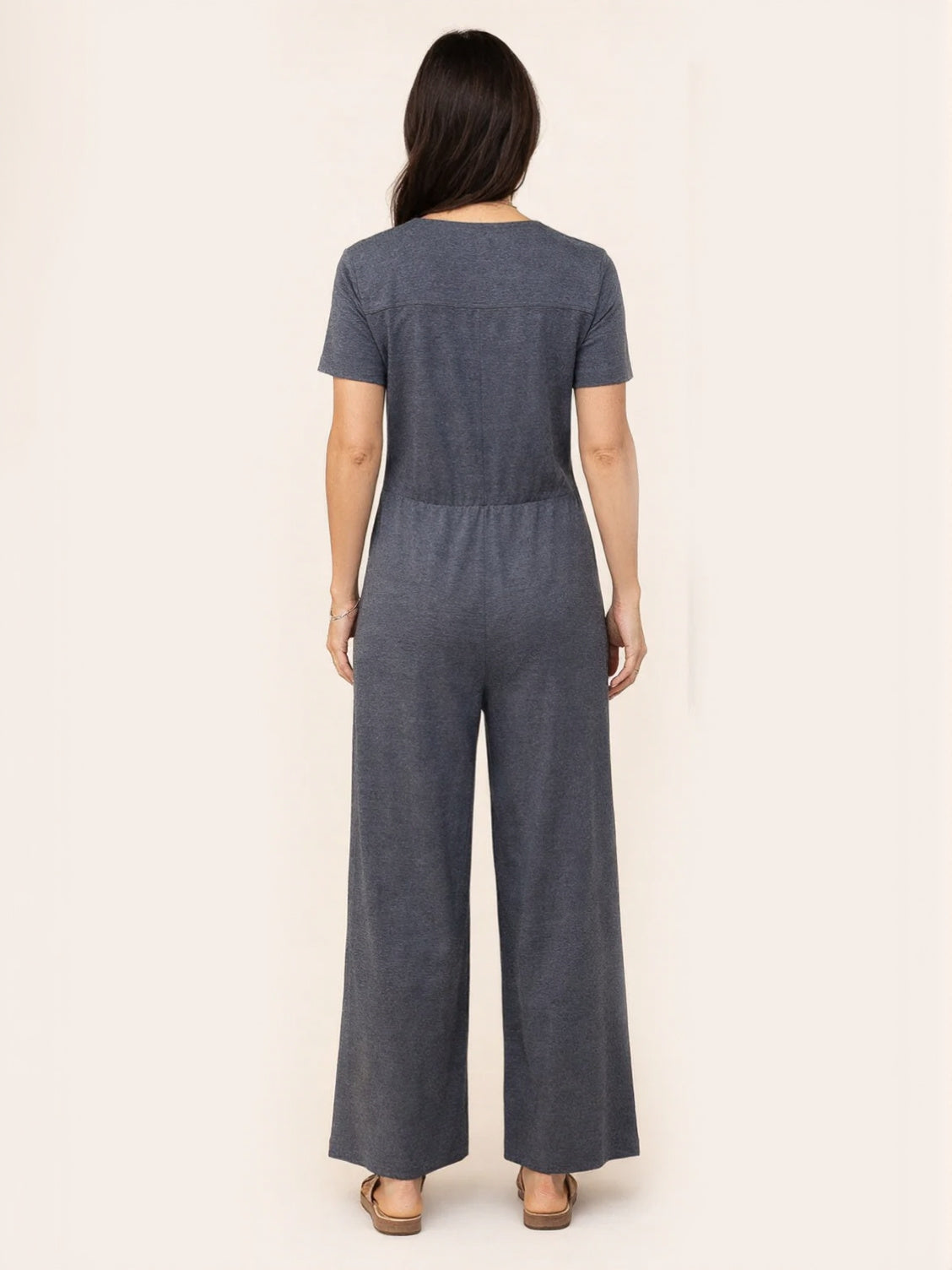 Women's Contrast Color Cozy Jumpsuit