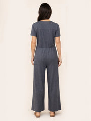 Women's Contrast Color Cozy Jumpsuit