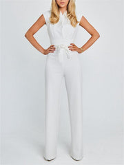 Elegant Sleeveless Wide-Leg Jumpsuit