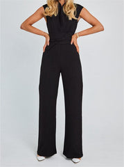 Elegant Sleeveless Wide-Leg Jumpsuit