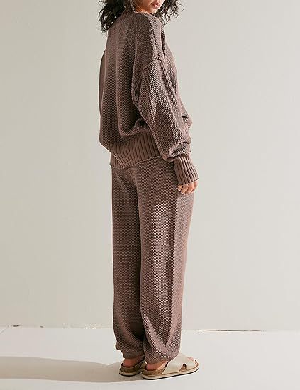 New Soft Ribbed Knit Set
