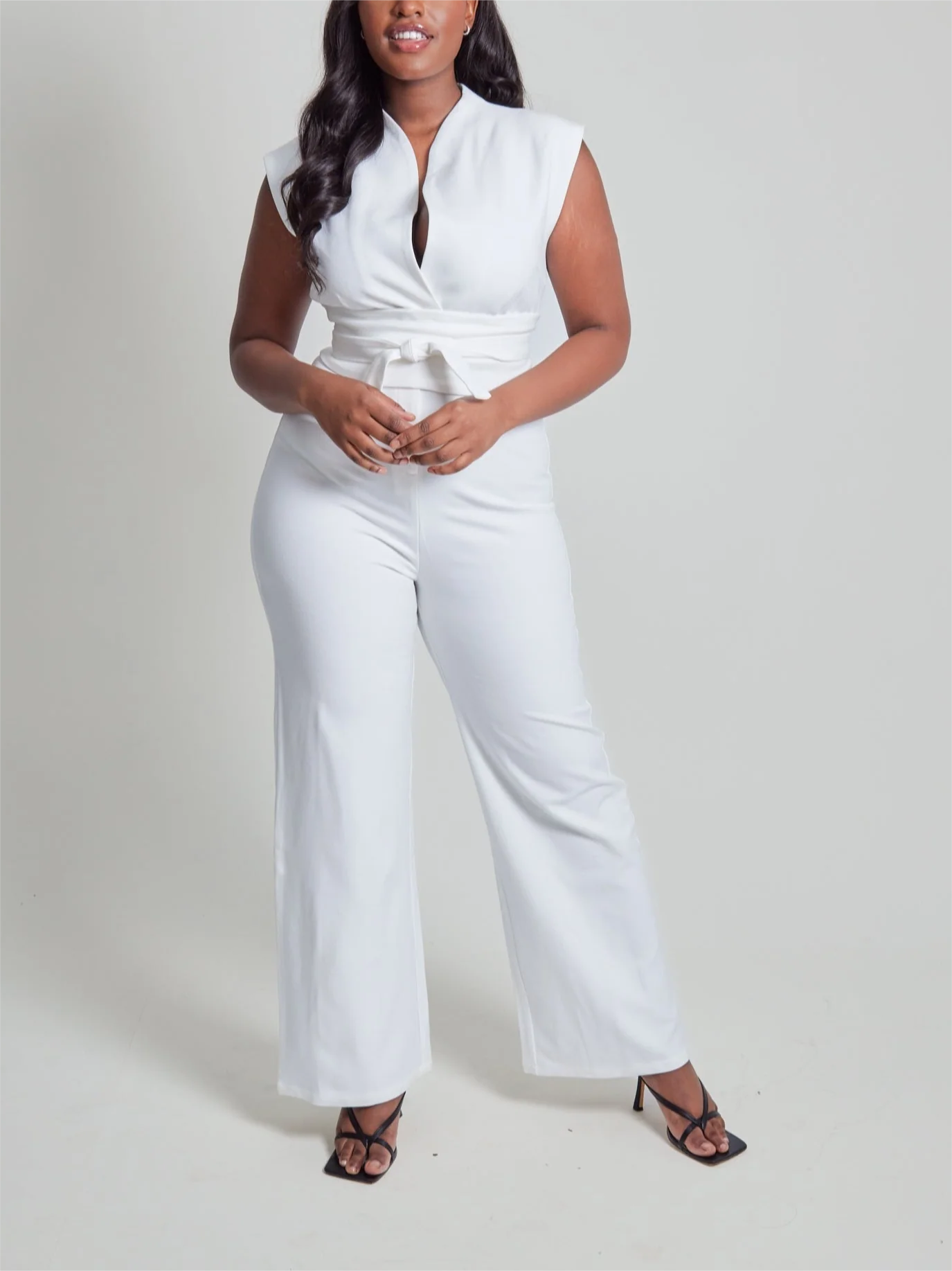 Elegant Sleeveless Wide-Leg Jumpsuit
