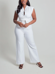 Elegant Sleeveless Wide-Leg Jumpsuit