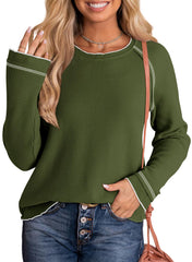 Women's Fall New Waffle Knit Top