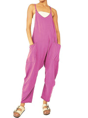 Women's Wide Leg Jumpsuit with Pockets