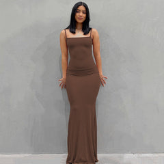 Women's Casual Lounge Long Slip Dress