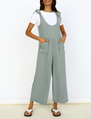 Women's Wide Leg  Jumpsuits with Pockets