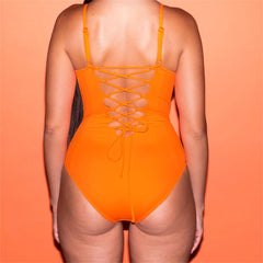 Drawstring Shapewear Swimsuit - XS-4XL