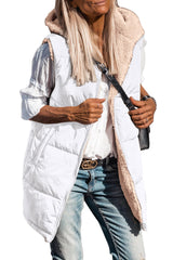 Women's Reversible Fleece Hooded Vests