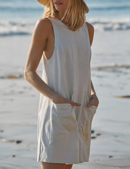 Women's Casual Rompers with Pockets