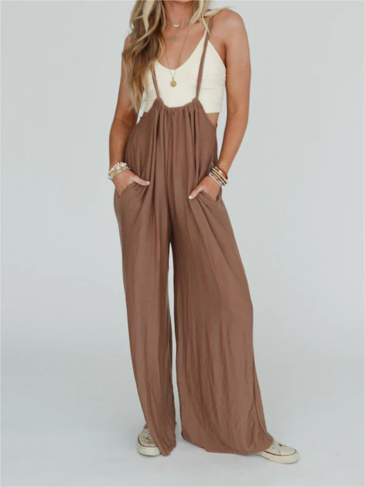 GATHERED JUMPSUIT