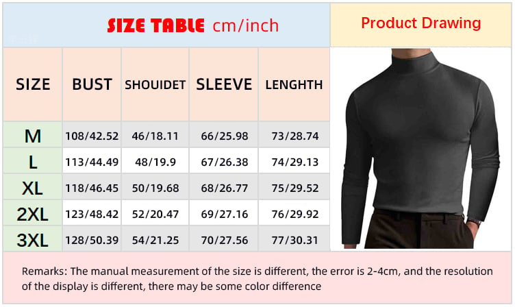 Hot Sale 40% OFF - Men's High Neck Slim Fit Long Sleeve T-shirt