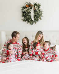 Dear Deer Family Pajamas 2-piece Set