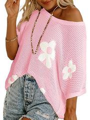 Summer 2026 Short Sleeve Floral Crochet Tops