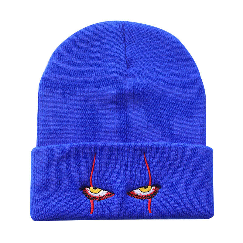 Penny Wise Scar Eyes Beanie Horror Clown Eyes Knit Hat