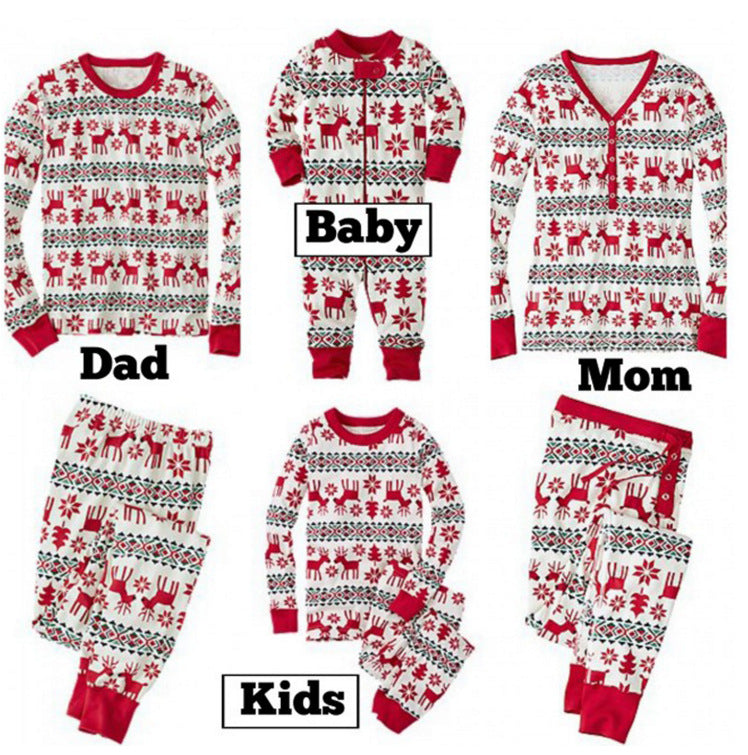 Dear Deer Family Pajamas 2-piece Set