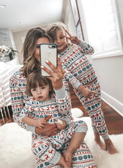 Reindeer Print Family Pajamas