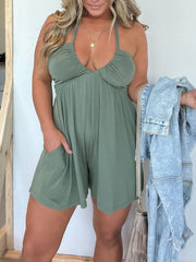 Hot Sale Halter Neck Romper