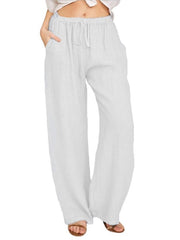 Women's Casual Cotton Linen Lose Trousers