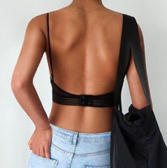 Low Back Wireless Lifting Lace Bra