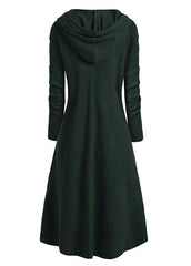 Hooded High Low Drop Shoulder Longline Sweater