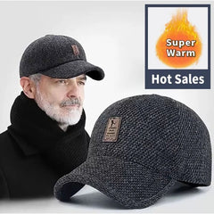Men's Winter Baseball Cap - With Ear Muffs