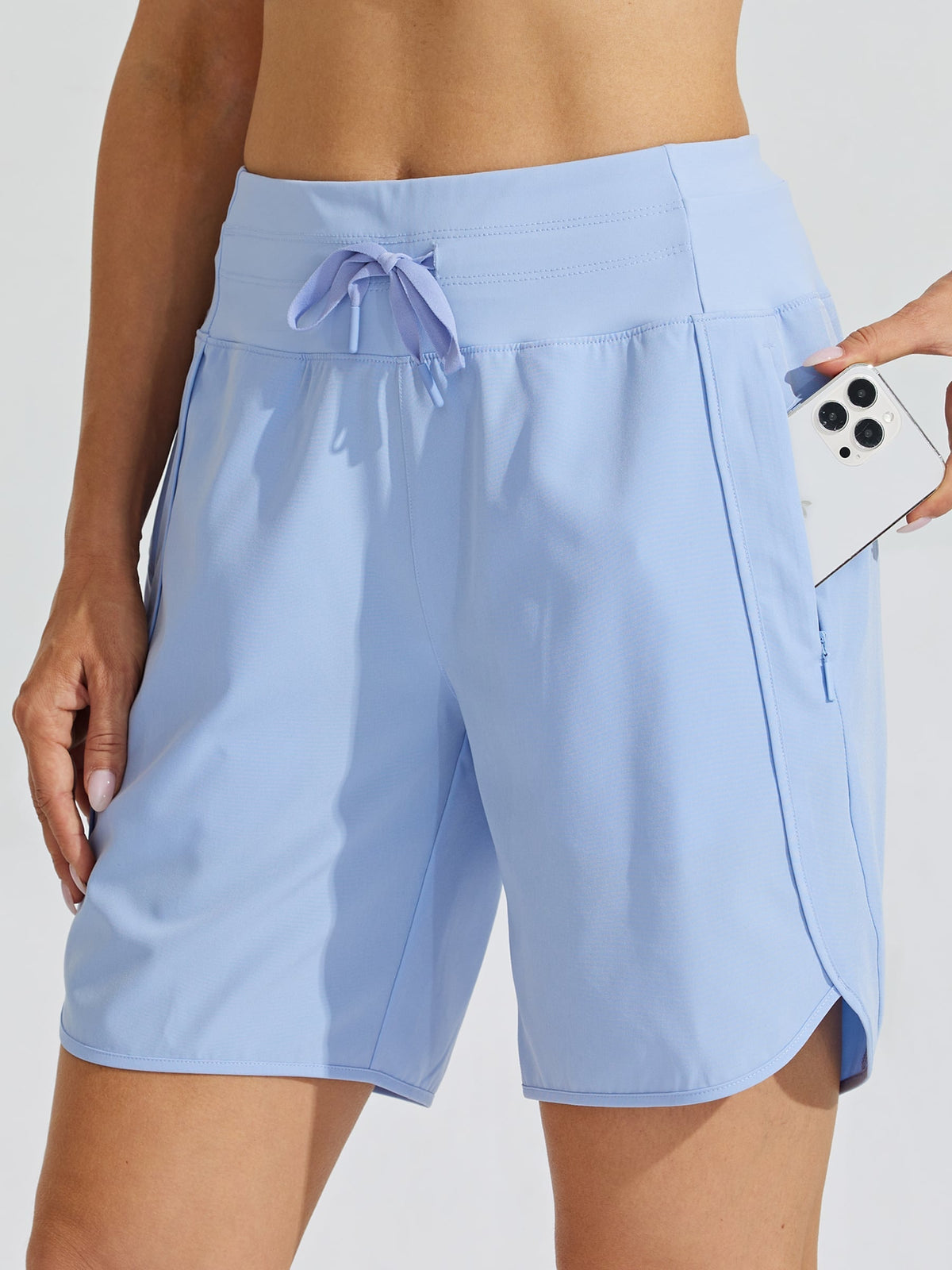 Women's 7 Inseam Athletic High Wasistband Shorts