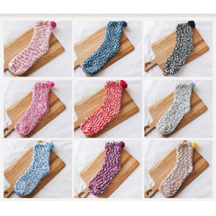 Winter Fuzzy "Cupcakes" Sock