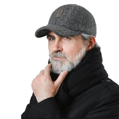 Men's Winter Baseball Cap - With Ear Muffs