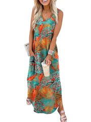 Women's Casual Side Slit Loose Tank Dress