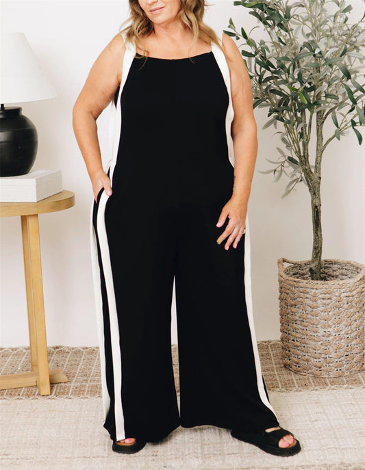 Women's Contrast Stripe Jumpsuit