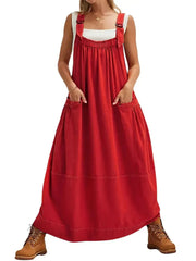 Women's Versatile Overall Maxi Dress