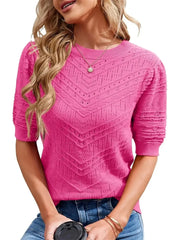 Women's Loose Fit Light Knit Top