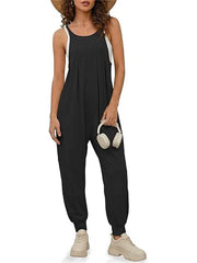 Women's Adjustable Spaghetti Strap Casual Jumpsuit Romper