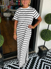 Women's Striped T-Shirt Dress