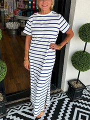 Women's Striped T-Shirt Dress
