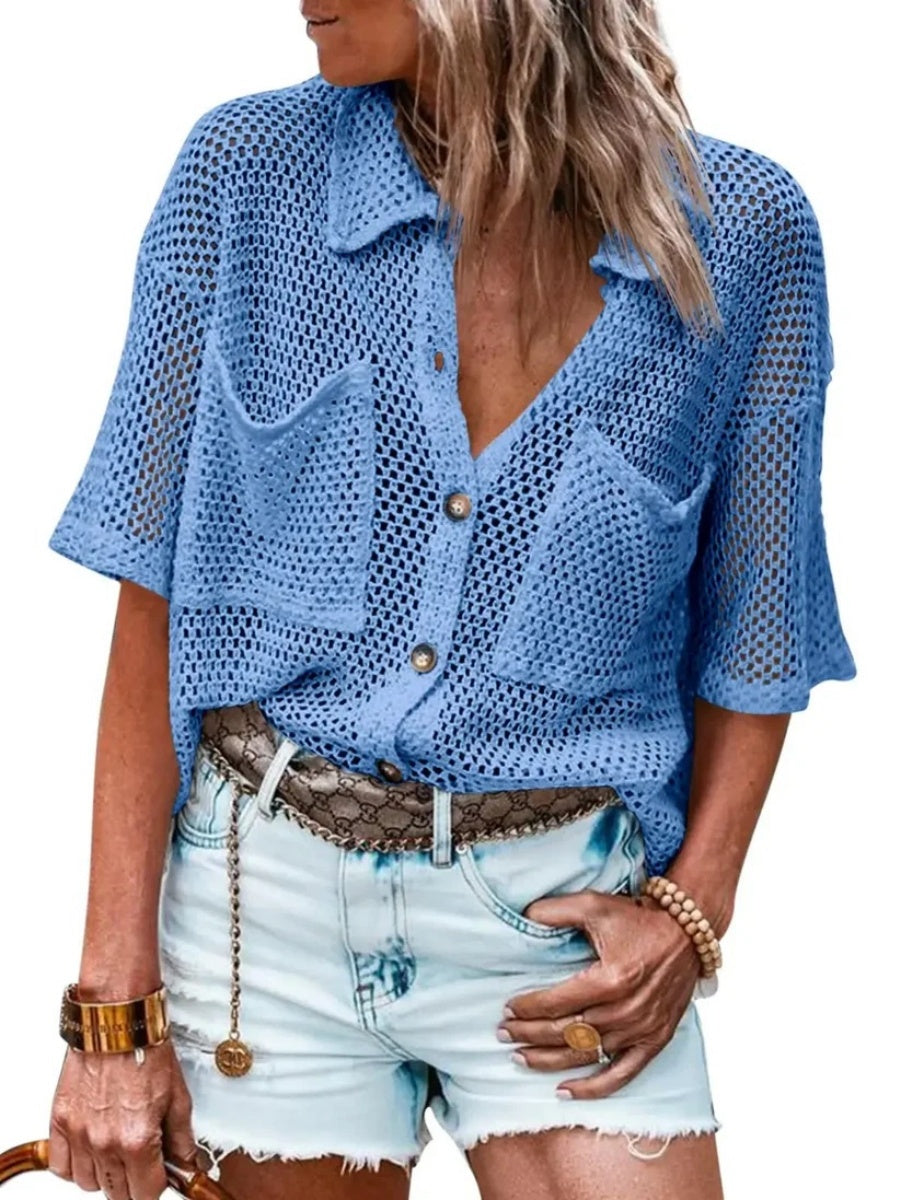 Women's Summer Breeze Crochet Knit Cardigan