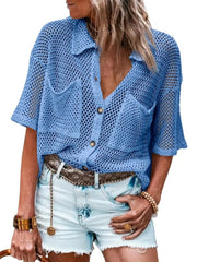 Women's Summer Breeze Crochet Knit Cardigan