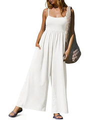 Women's Spaghetti Strap Wide Leg Jumpsuit