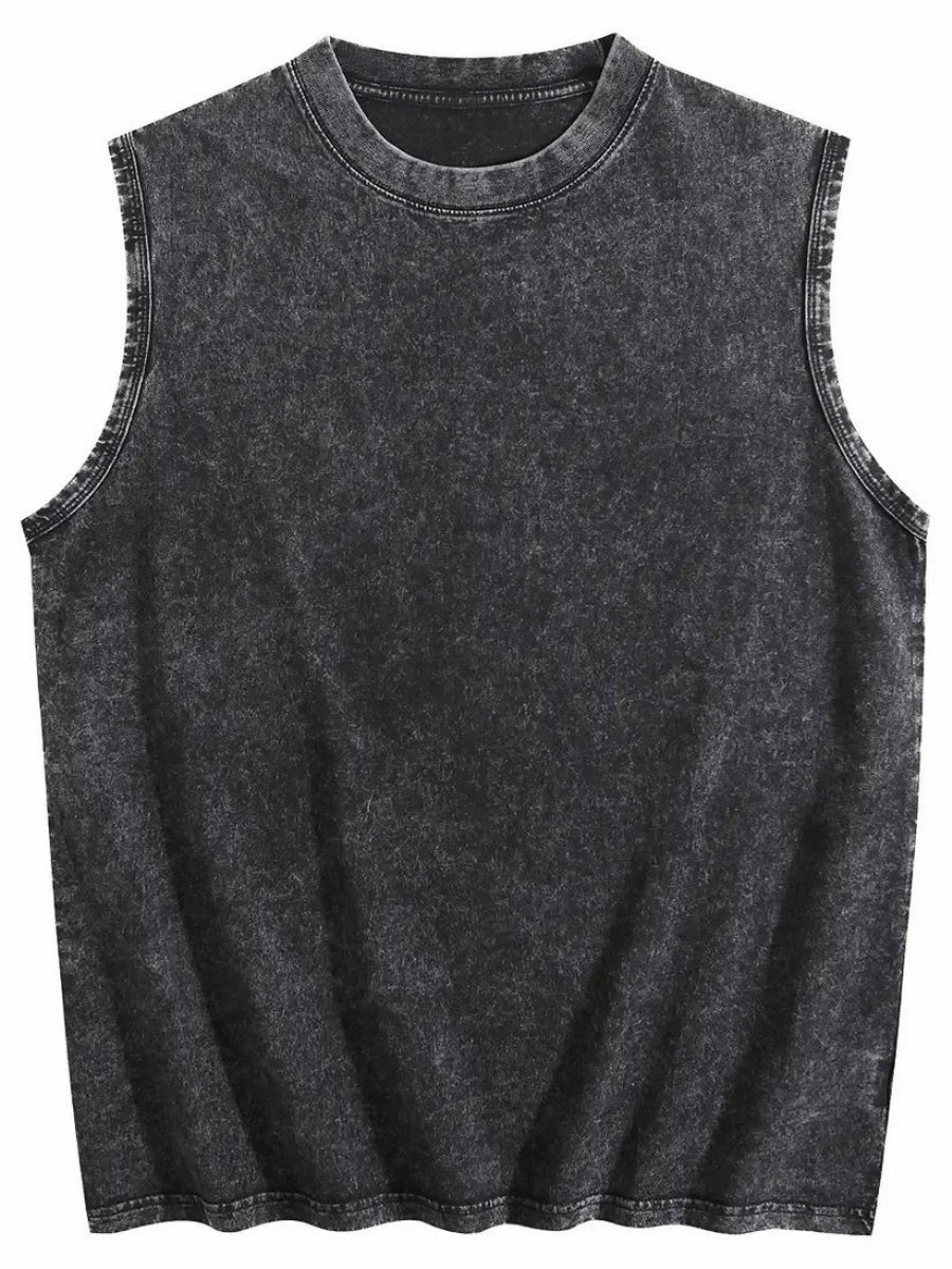 Women's Vintage Washed Sleeveless Tank Top