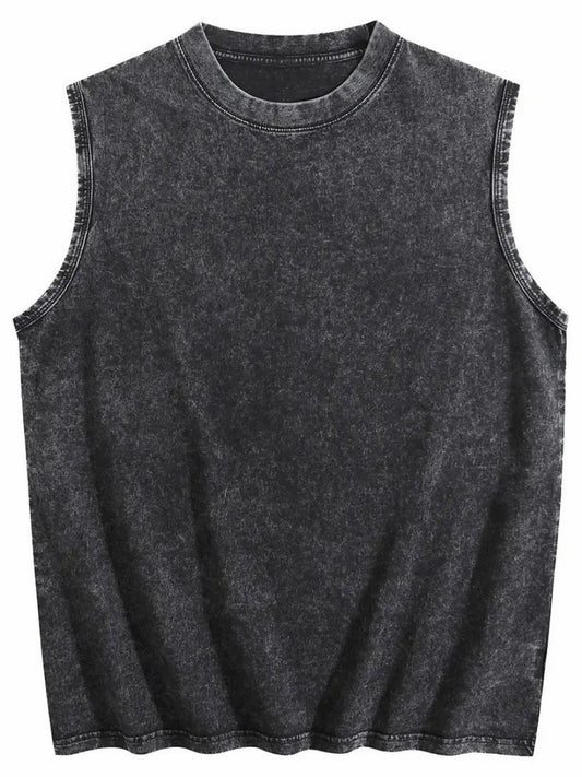 Women's Vintage Washed Sleeveless Tank Top