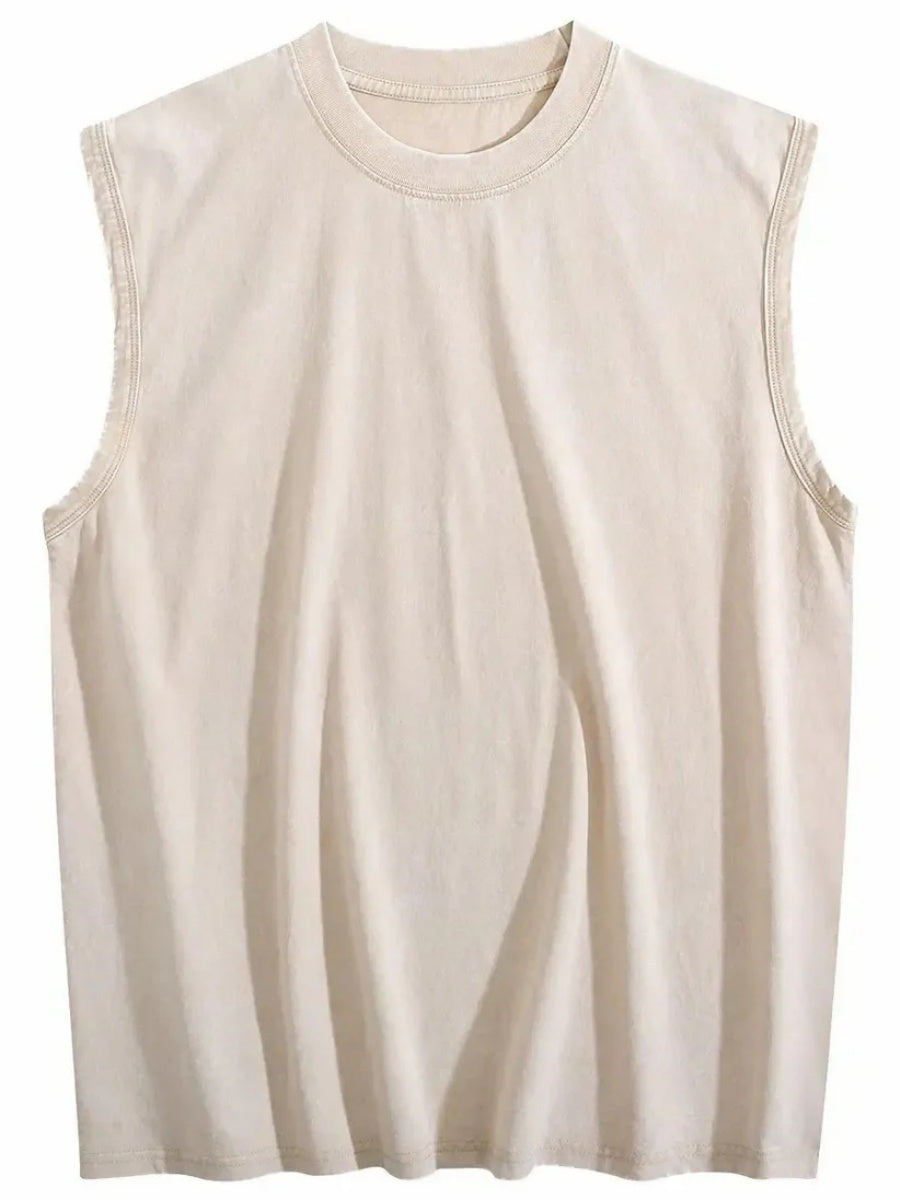 Women's Vintage Washed Sleeveless Tank Top